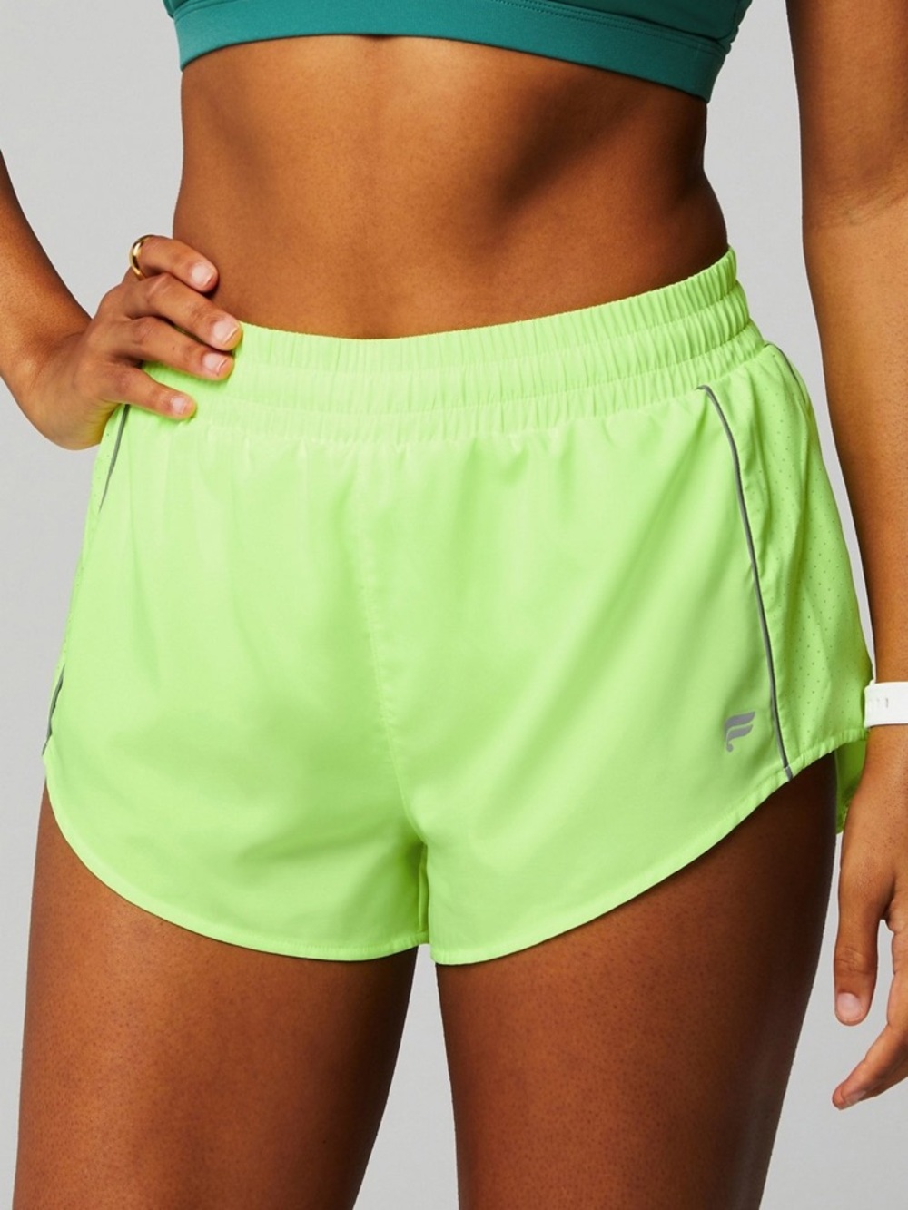 FABLETICS “neon spark” Women's Running Shorts - Lightweight Athletic Shorts